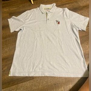 Tommy Bahama Disney Magical Mouse Polo Baby Blue Men's Size XL